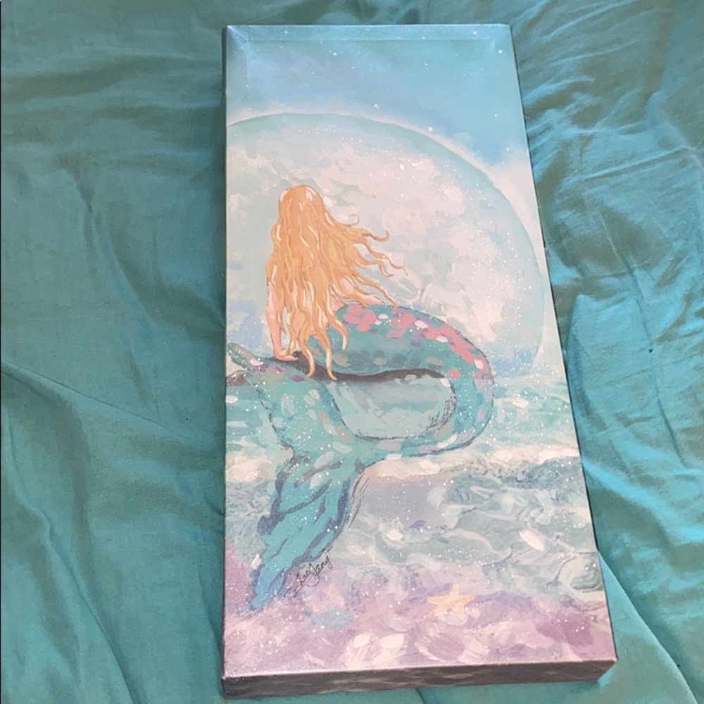 Mermaid canvas wall decor